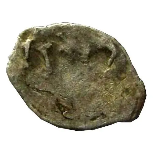 денга совместного правления Ивана и Петра с именем Петра 1682-1696, всадник вправо