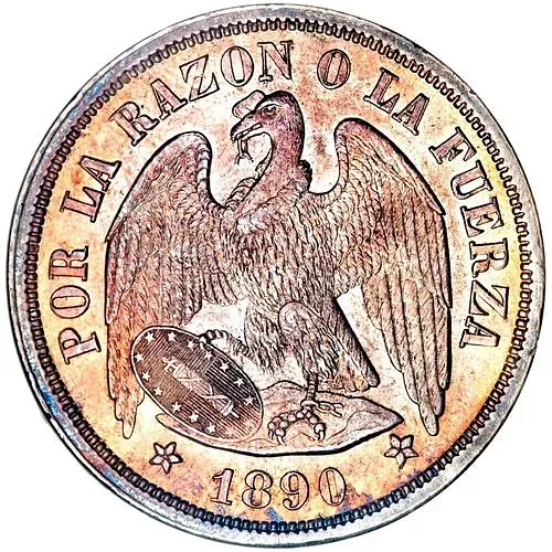 1 песо 1890 [Чили]