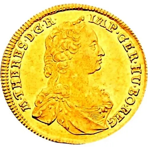 1 Ducat 1747-1765, Maria Theresa - Styrian Shield in Center [Austria]
