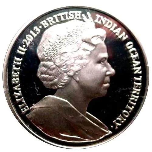 2 фунта 2013, 60 лет коронации Королевы Елизаветы II [Британская Территория в Индийском Океане]