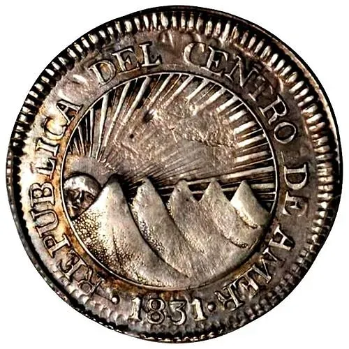 2 реала 1831, Гондурас [Соединённые Провинции Центральной Америки]