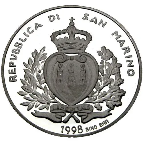 5000 лир 1998, Европа в новом тысячелетии [Сан-Марино] Proof