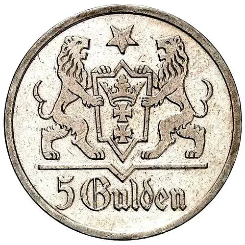 5 гульденов 1927 [Германия / Данциг]