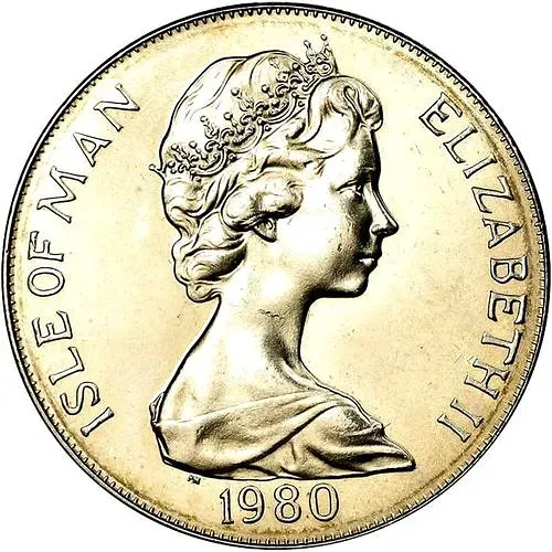 1 крона 1980, Олимпиада 1980 года, Москва [Остров Мэн]