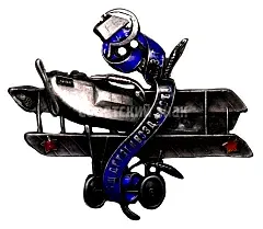 Badge "Society of Friends of the Air Fleet (ODVF) of the Northwestern Region" [Type 2]