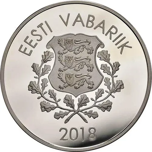 10 евро 2018, олимпиада [Эстония] Proof