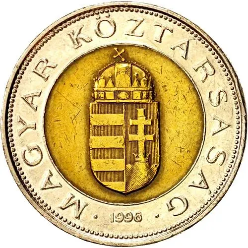 100 форинтов 1996, биметалл [Венгрия]