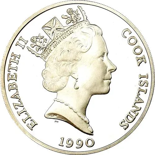 50 долларов 1990, Вымирающие виды - Американский журавль [Острова Кука]