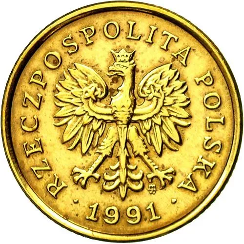 5 грошей 1991 [Польша]