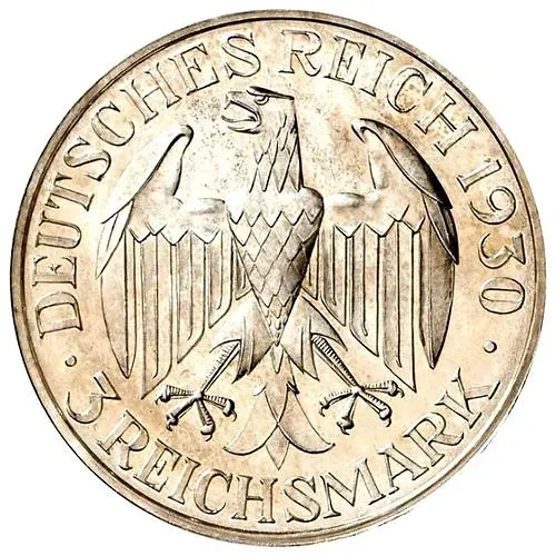 3 рейхсмарки 1930, A, Цеппелин [Германия]