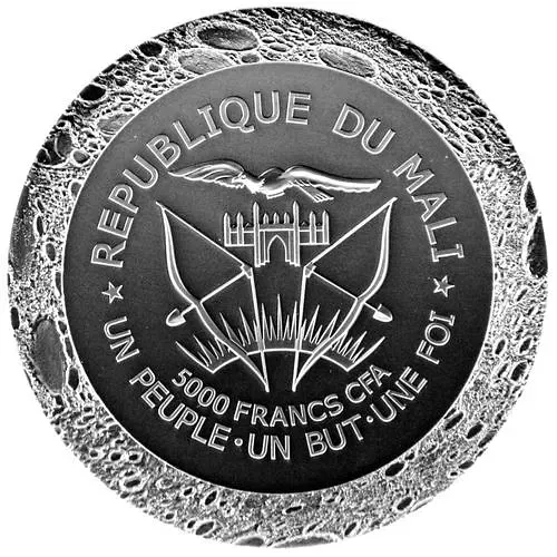 5000 Francs 2016, Mercury Meteorite [Mali]