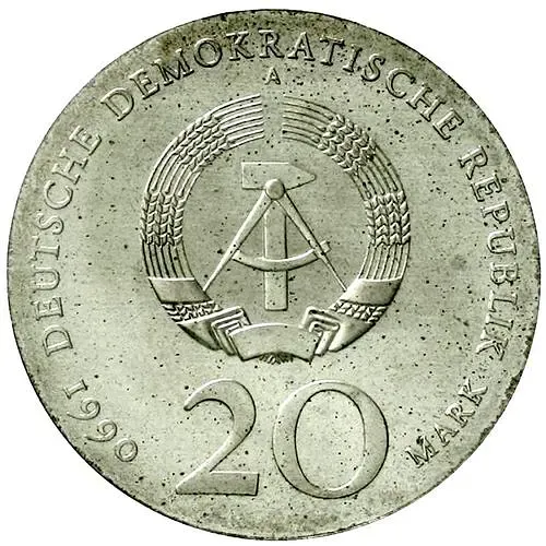 20 марок 1990, Шлютер [Германия / ГДР]