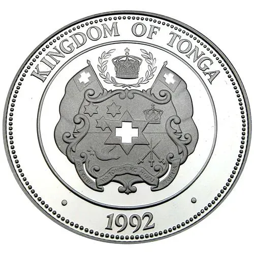 1 паанга 1992, парусный спорт [Тонга] Proof