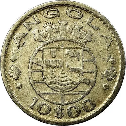 10 эскудо 1952 [Ангола]