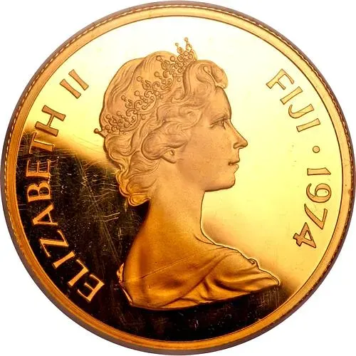 100 долларов 1974, 100 лет передаче Фиджи от Великобритании [Фиджи]