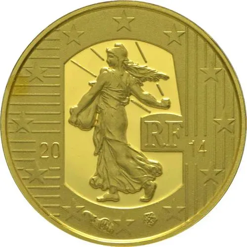 5 евро 2014, денье [Франция] Proof