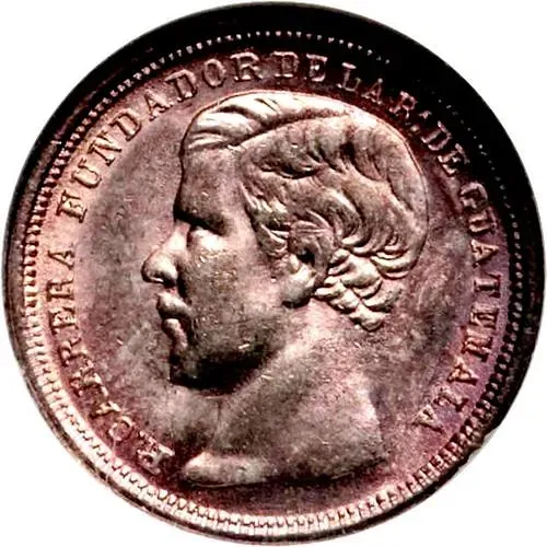 ½ реала 1867-1869 [Гватемала]