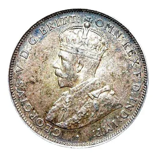 2 шиллинга 1913, H, знак монетного двора: "H" - Хитон, Бирмингем [Британская Западная Африка]