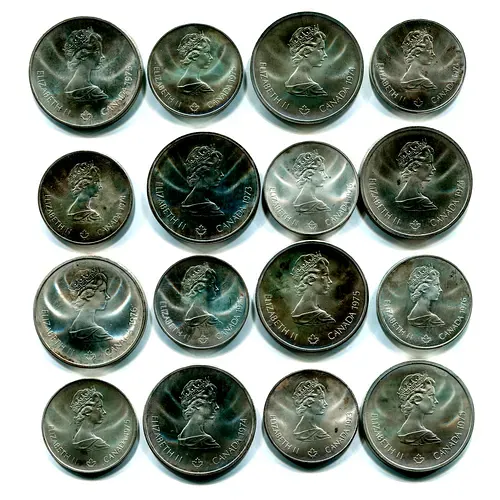 Coin Set "XXI Summer Olympic Games in Montreal" 1973-1976