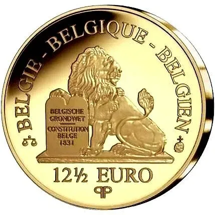 12,5 евро 2008, король Альберт I [Бельгия] Proof