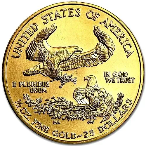 25 долларов 2001, американский орёл, Золото [США]