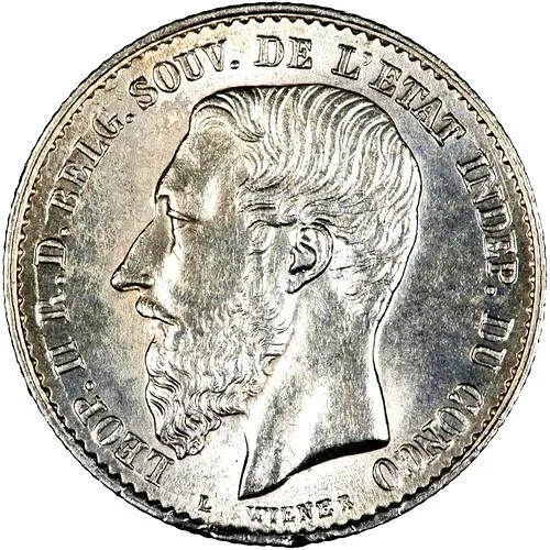 50 сантимов 1896 [Демократическая Республика Конго / Свободное государство Конго]