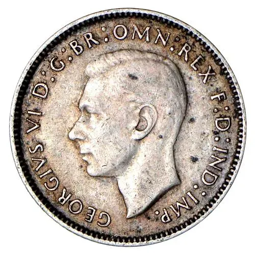 Sixpence 1942, D, mint mark: "D" - Denver [Australia]