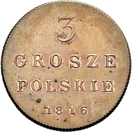 3 гроша 1816, IB