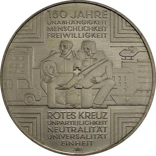 10 евро 2013, А, красный крест [Германия]