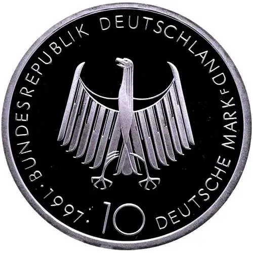 10 марок 1997, F, дизельный двигатель [Германия]