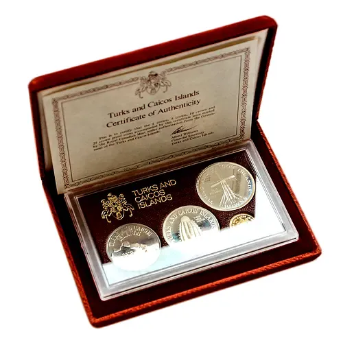 Turks and Caicos Coin Set 1976