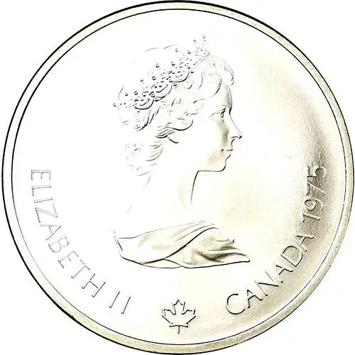 10 долларов 1975, XXI летние Олимпийские Игры, Монреаль 1976 - Бег с препятствиями [Канада]