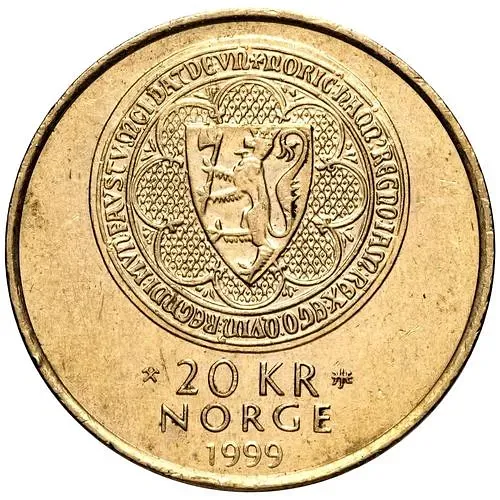 20 крон 1999, 700 лет Крепости Акерсхус [Норвегия]