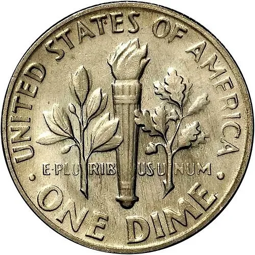 10 Cents 1974, D, Mint Mark "D" - Denver [USA]