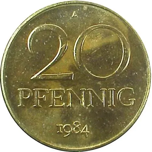 20 пфеннигов 1984, A [Германия / ГДР]