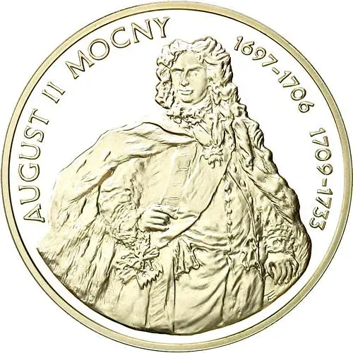 10 злотых 2005, Август II Сильный [Польша] Proof