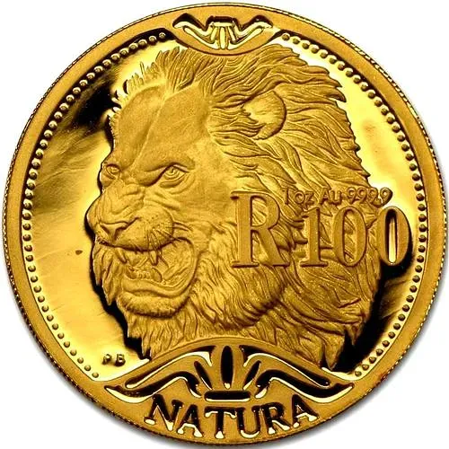 100 рандов 2003, лев [ЮАР] Proof