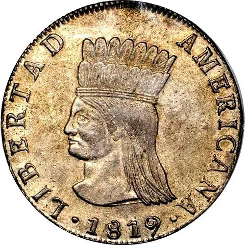 8 реалов 1819-1821 [Колумбия]
