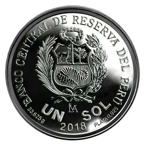 1 соль 2018, первая монета [Перу] Proof