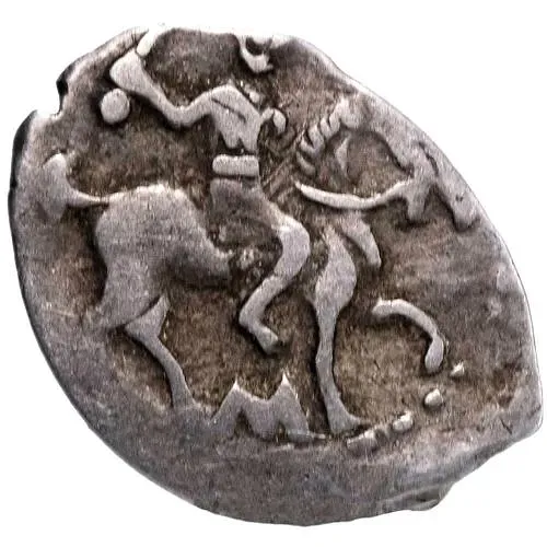 денга Ивана IV Васильевича Грозного 1533-1547, М [Москва]