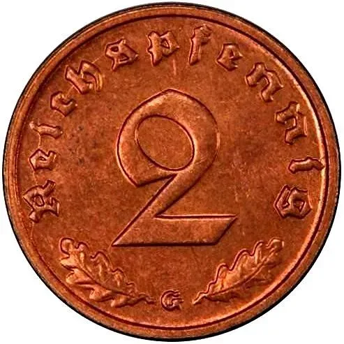 2 рейхспфеннига 1938 [Германия / Третий рейх]