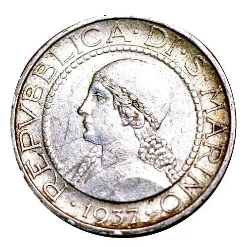 5 лир 1937 [Сан-Марино]
