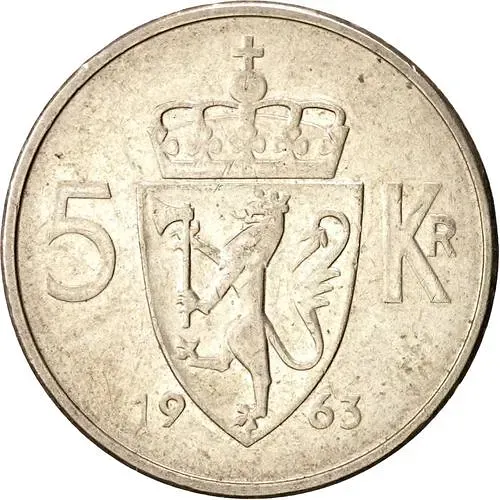 5 крон 1963 [Норвегия]