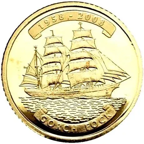 10 вон 2008, барк Горх Фок [КНДР]