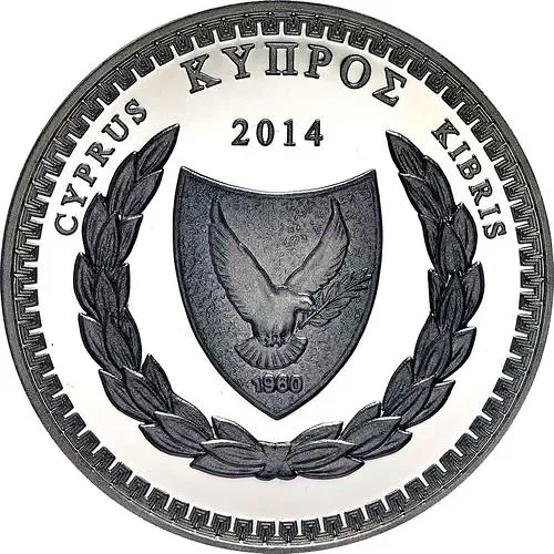 5 евро 2014, Костас Монтис Кипр [Кипр] Proof