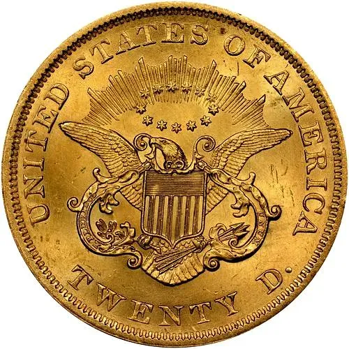 20 долларов 1851, голова Свободы [США]