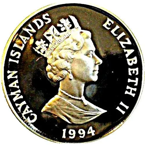 1 доллар 1994, 94 года со дня рождения Королевы-матери [Каймановы острова]