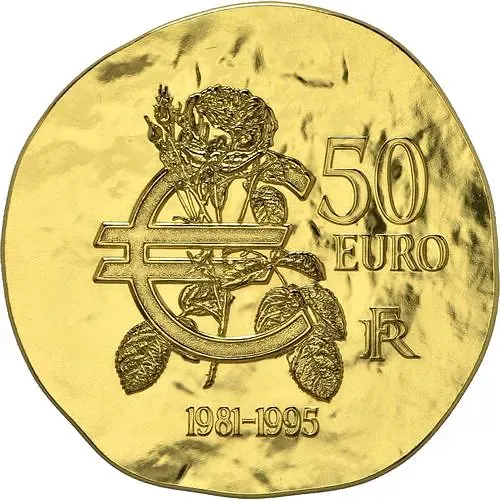 50 евро 2015, Миттеран [Франция] Proof