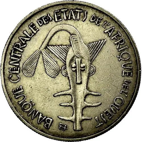 100 франков 1967 [Западная Африка (BCEAO)]