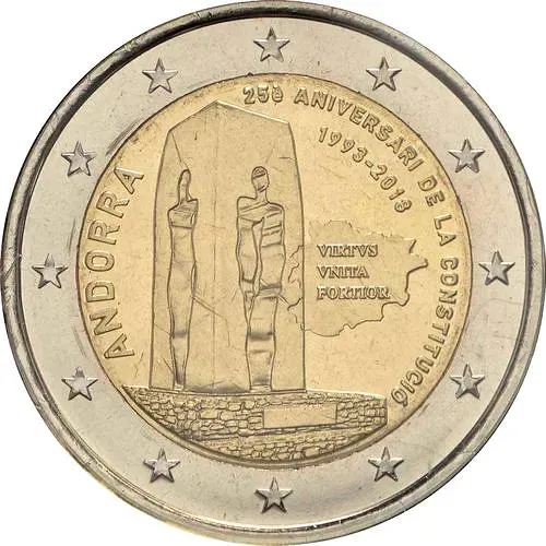 2 евро 2018, конституция [Андорра]